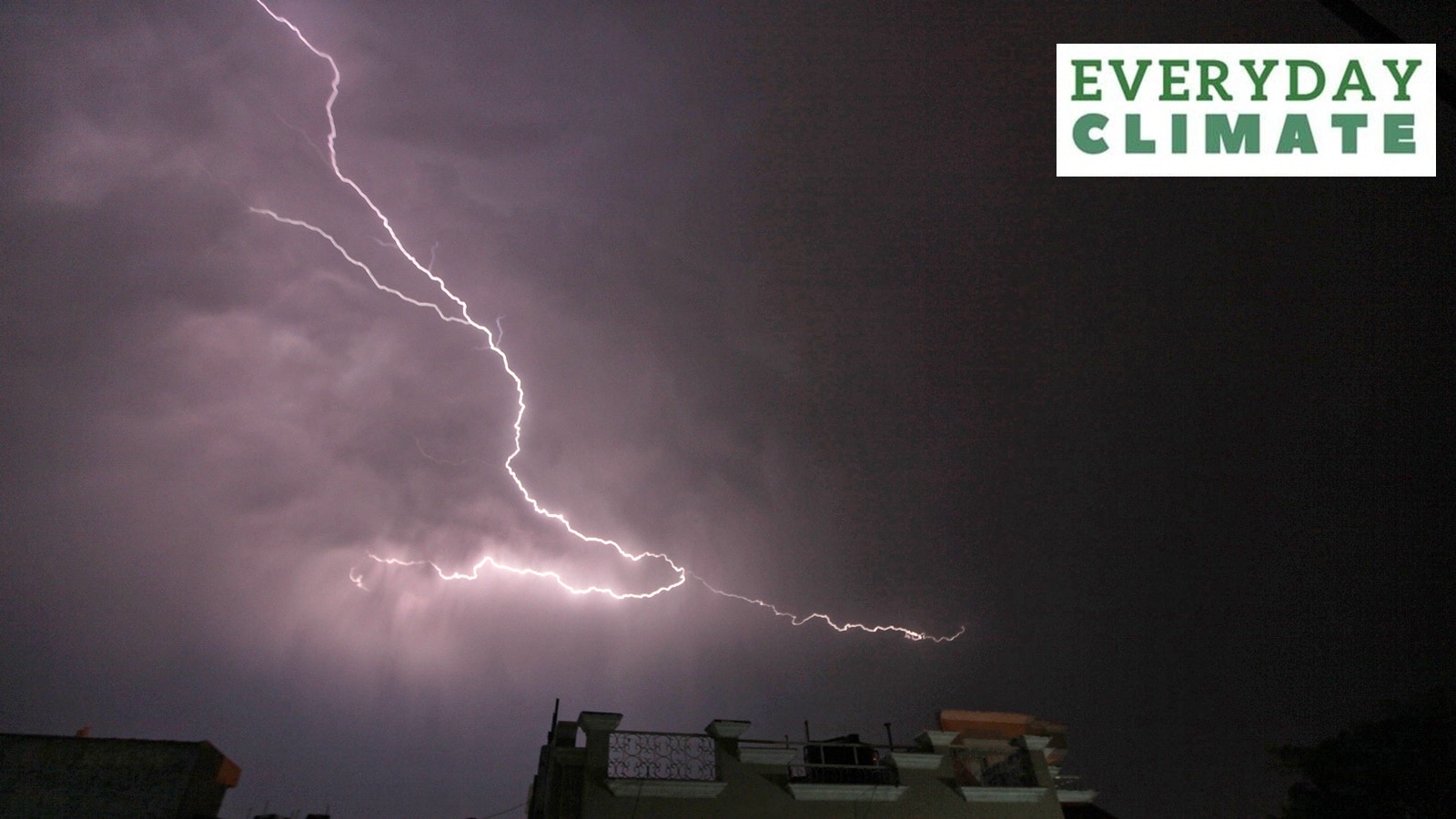 Clouds with lightning.