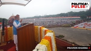 Prime Minister Narendra Modi addresses the nation from the Red Fort on 78th Independence Day, in New Delhi, Thursday, Aug. 15, 2024. (Express Photo)