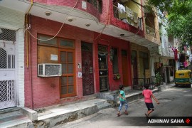 The house in Siddharth Nagar in New Delhi's Ashram where drugs were recovered on January 2, 2024. (Express photo by Abhinav Saha)