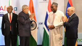 Vice President Jagdeep Dhankhar noted that India’s diplomatic footprint in Africa is rising, with the opening of 16 new diplomatic missions, bringing the total number of Indian missions on the continent to 46. (Photo: Twitter/@MEAIndia)