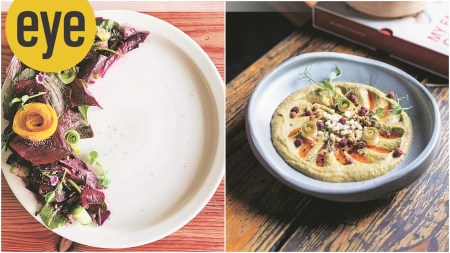 Kala khatta salad with jamun and phalsa (sherbet berry)