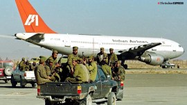 A file photo of the Indian Airlines flight IC-814 that was hijacked in December 1999