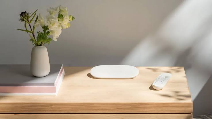 The new TV Streamer can easily blend in with your home decor.