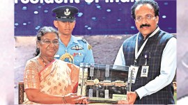 ISRO, ISRO mission Chandrayaan, Chandrayaan-4 design final, President Droupadi Murmu, ISRO Chairman S Somanath, National Space Day event, mission Moon, Chandrayaan-3 spacecraft, Indian express news