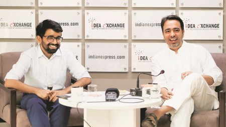 Jayant Chaudhary, Jayant Chaudhary at Idea Exchange, caste census, Rashtriya Lok Dal, Caste data, Waqf Amendment Bill, employment schemes, budget 2024, NEET controversy, paper leaks, Bharat Ratan. Chaudhary Charan Singh, BJP, Narendra Modi, Indian express news