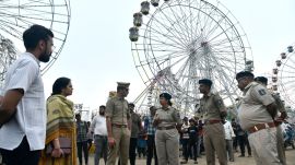 Rajkot may not have the usual amusement rides after a ride operator moved court and the organisers decided to suspend rides. (Express photo by Chirag Chotaliya)