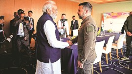 PM Modi Ukraine visit, Modi Zelenskyy talks, MEA on Modi Zelenskyy talks, Russia Ukraine war, Russian invasion on Ukraine, Vladmir Putin, Indian express news