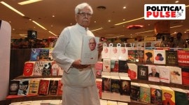 Former External Affairs Minister K Natwar Singh at the launch of his autobiography, One Life is Not Enough, in Kolkata in 2014. (Express archive)