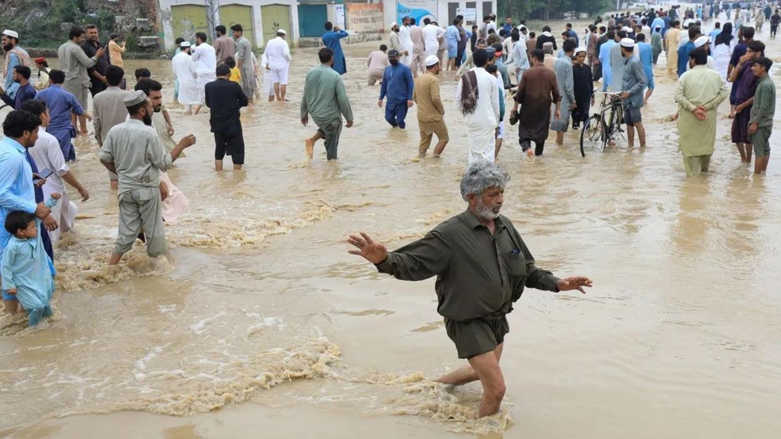 Pakistan: Some areas in the city received a record-high 353 millimeters (14 inches) of rainfall in a few hours, breaking a 44-year-old record in Lahore, according to the water and sanitation agency. (File Photo)