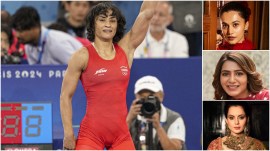 Several film stars, including Taapsee Pannu, Samantha Ruth Prabhu, Rajkummar Rao, Ayushmann Khurrana and Riteish Deshmukh, have come forward to congratulate wrestler Vinesh Phogat for her feat.