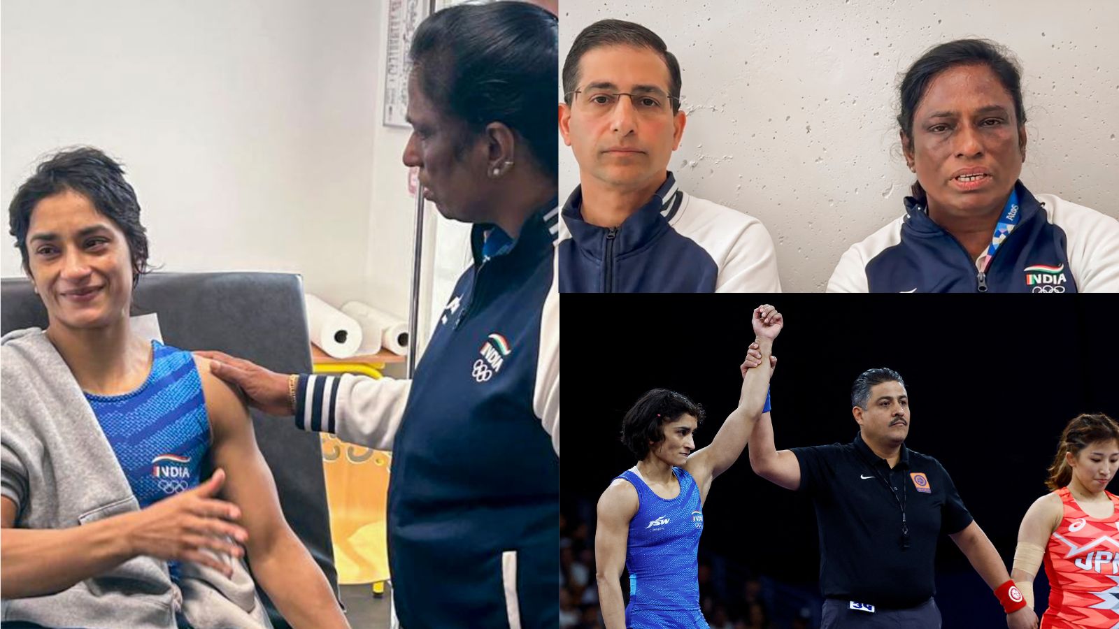 In pics Vinesh Phogat’s 24 hours in Paris From almost winning medal