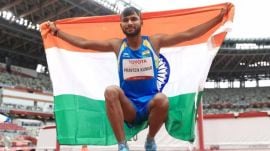 At Paris Paralympics, Praveen Kumar won a gold medal earlier this year