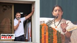 Congress leader Rahul Gandhi and BJP leader Smriti Irani.