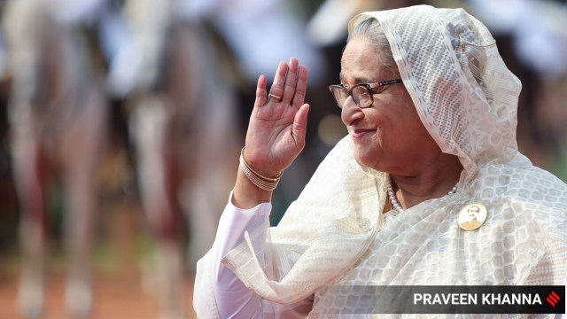 Bangladesh PM Sheikh Hasina resigned on Monday. (Express file photo by Praveen Khanna)