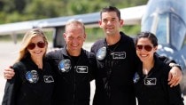 nna Menon, Scott Poteet, commander Jared Isaacman and Sarah Gillis, crew members of Polaris Dawn, a private human spaceflight mission.