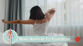 A quick 5-minute stretching session before bed can work wonders on your body and mind