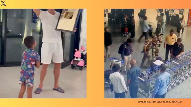 Top five viral videos of the day (Image source: @Cristiano, @ANI/X)