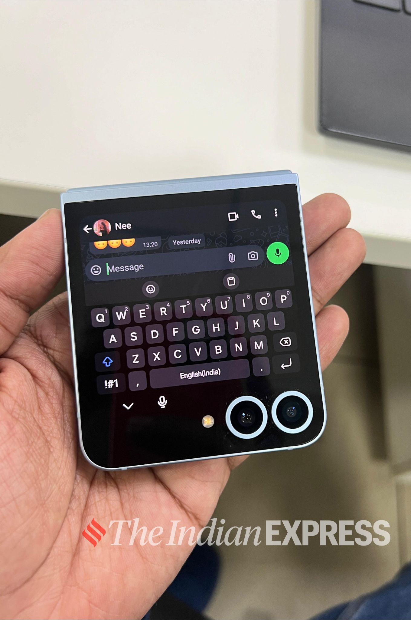WhatsApp on Samsung Galaxy Z Flip 6