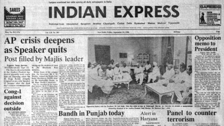 AP Speaker quits, Punjab bandh, Opposition demand, Indo-China talks, Forty Years Ago, editorial, Indian express, opinion news, indian express editorial