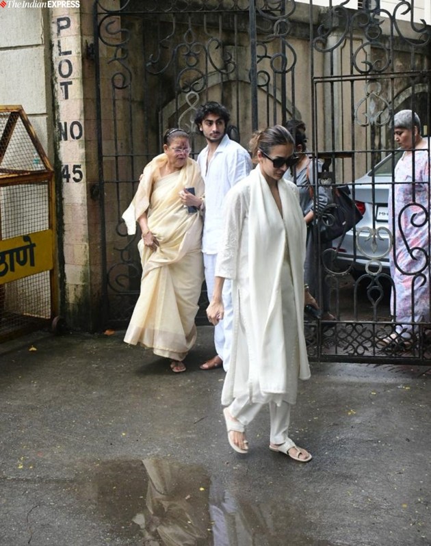 Malaika Arora's stepfather Anil Mehta's funeral