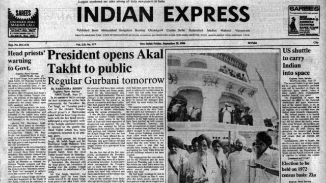 Akal Takht Now Open, Second Indian In Space, Bangladesh Clashes, Prices Dampen Spirit, Forty Years Ago, editorial, Indian express, opinion news, indian express editorial