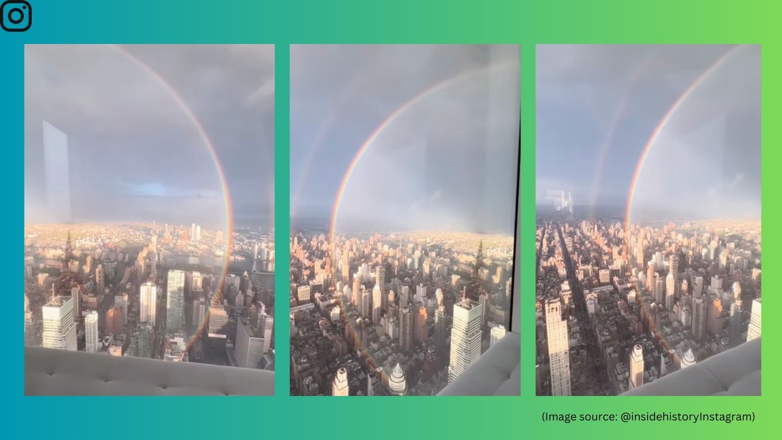 Viral video shows double rainbow over New York City on 9/11 anniversary ...