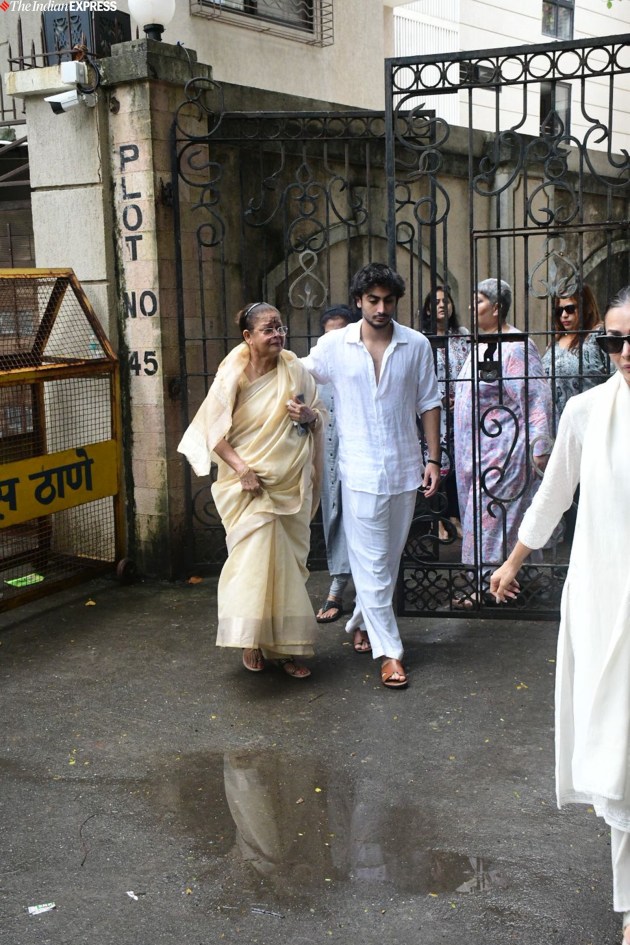 Malaika Arora's stepfather Anil Mehta's funeral