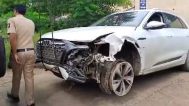 Arjun Haware luxury car accident, Maharashtra BJP chief Chandrashekhar Bawankule son, Sanket Bawankule car incident, Nagpur luxury car accident, Arjun Haware alcohol influence, Nagpur car crash investigation, DCP Rahul Madane Nagpur police, Nagpur Audi accident beer bar, car collision Mankapur Nagpur, opposition criticizes Chandrashekhar Bawankule, blood test for alcohol Nagpur, Nagpur police probe Sanket Bawankule, Audi accident bailable offense