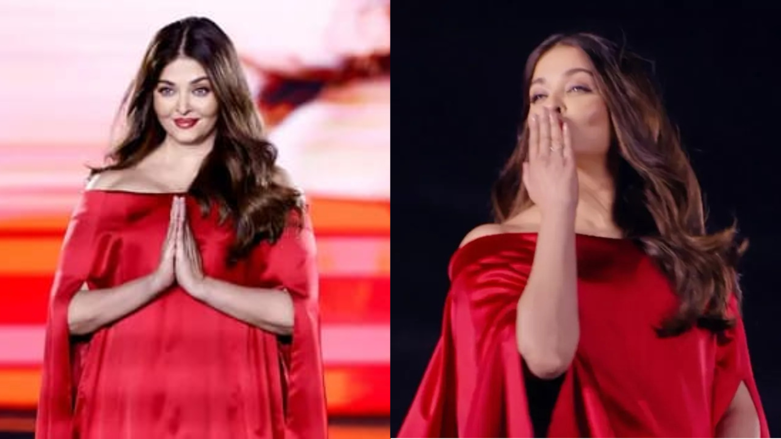 Aishwarya Rai stuns in red at Paris Fashion Week, holds an excited fan