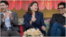 Alia Bhatt, Karan Johar and Vedang Raina