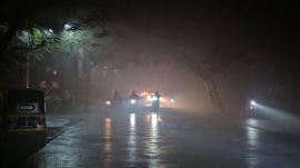 A gas leak at a chemical company in Morivali MIDC yesterday night, in Ambernath Thane district, caused poor visibility, burning eyes, and sore throats among residents living in the vicinity of the place of occurrence. Express Photo