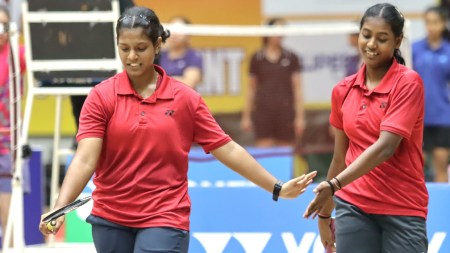 Pragati Parida-Vishakha Toppo badminton