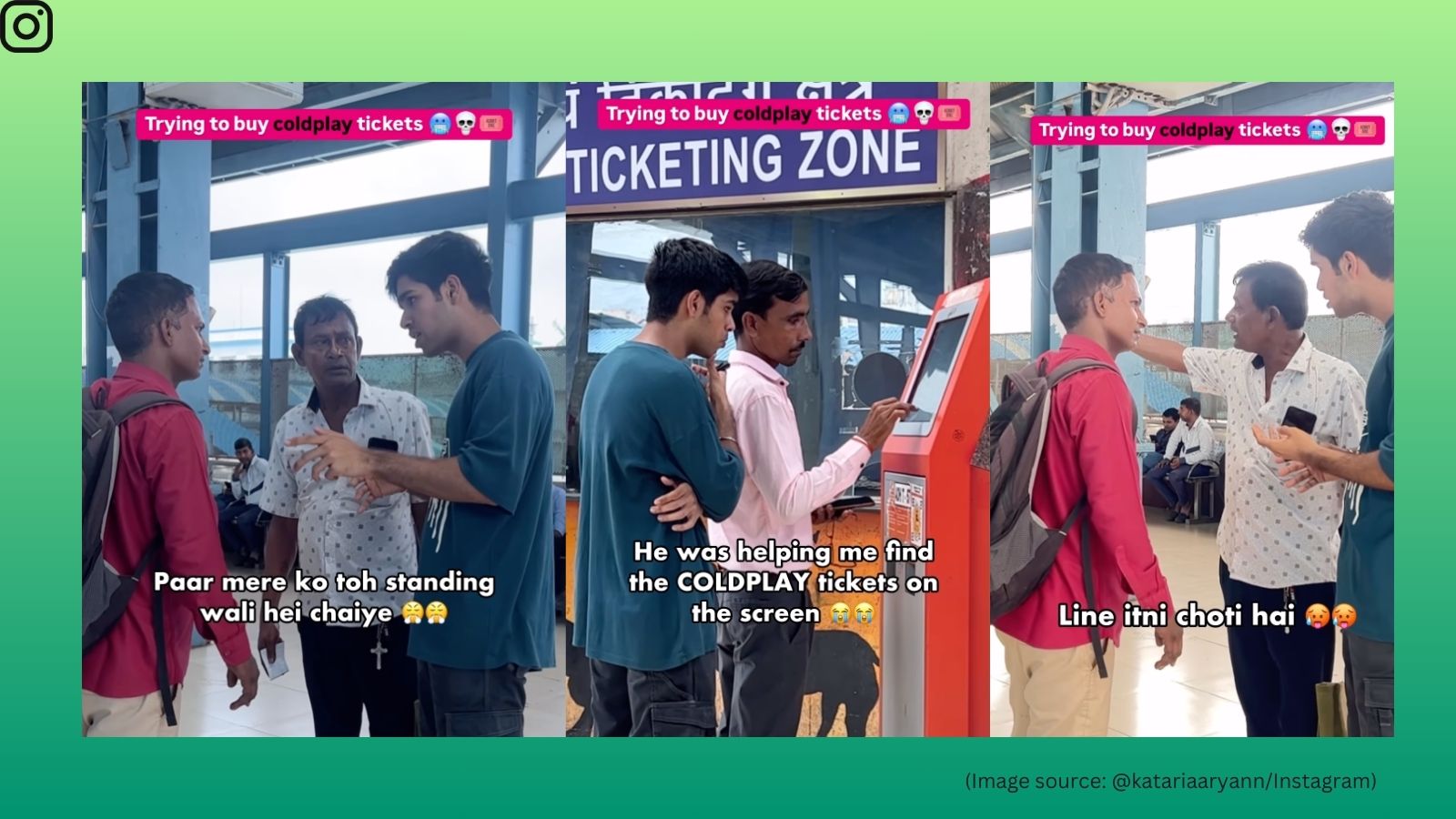 Coldplay in India Influencer tries for tickets at Mumbai train station, video invites backlash