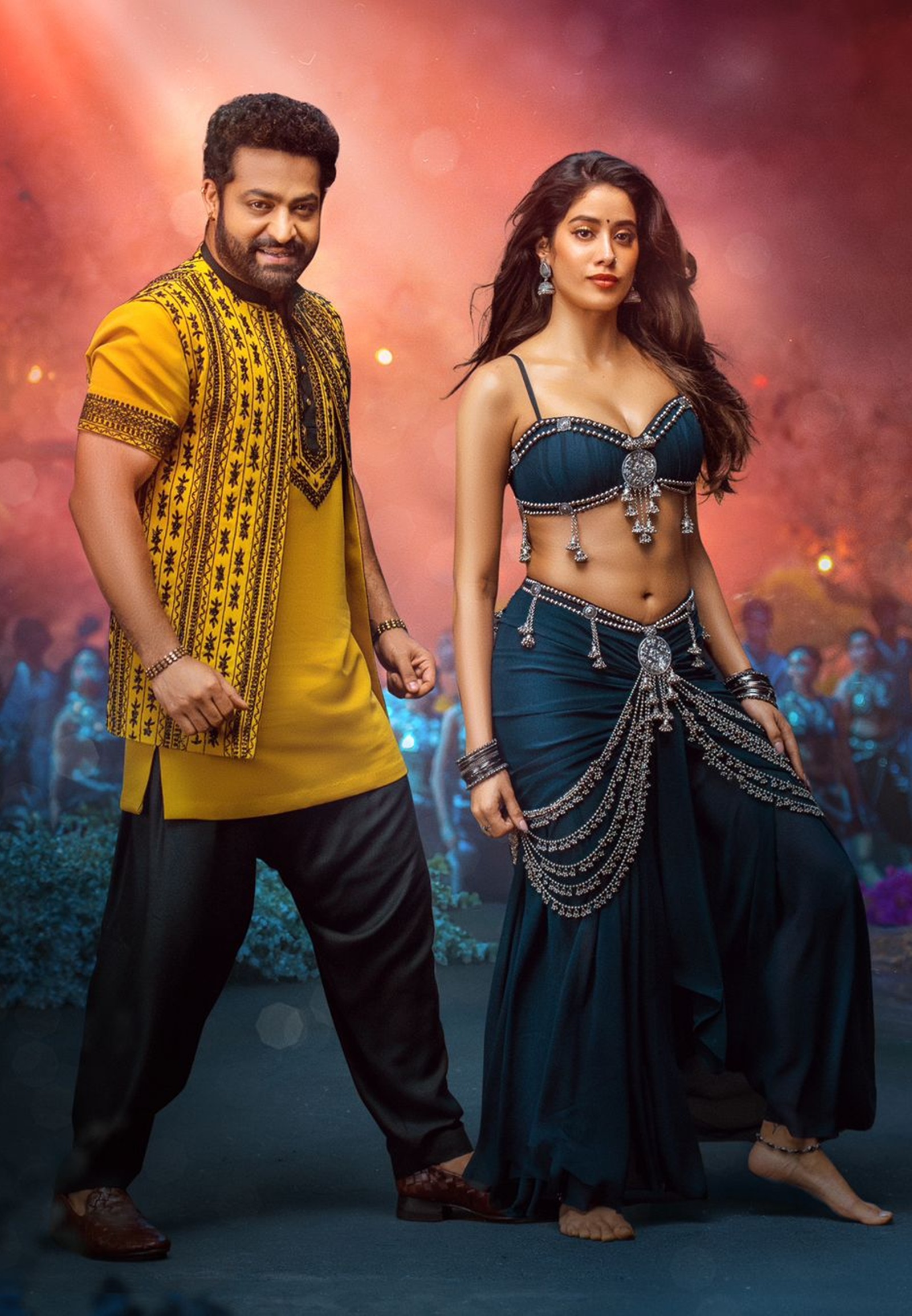 Janhvi Kapoor with Jr NTR