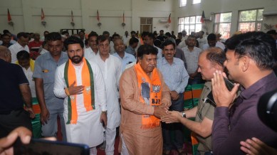 BJPs Gian Chand Gupta, haryana assembly polls, panchkula, gian chand gupta, chander mohan, bjp, congress, aap, triangular contest, Chandigarh, Gian Chand Gupta paris remark, Indian express news