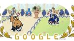 Google Doodle marks wheelchair tennis event at Paralympics (Image source: Google)