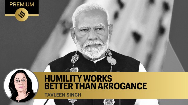 Tavleen Singh writes: Humility works better than arrogance | The Indian ...