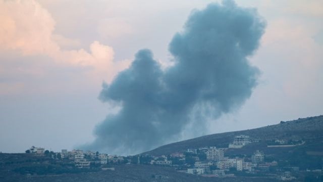 Smoke billows implicit    confederate  Lebanon