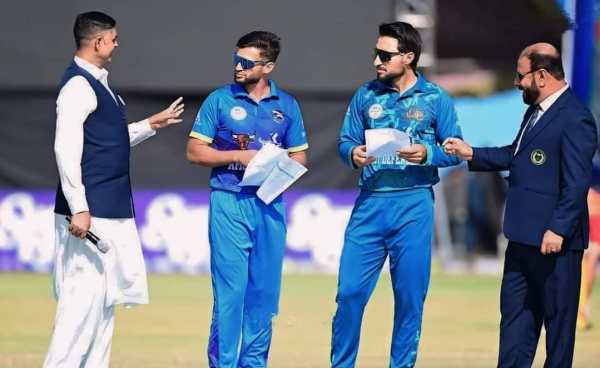 Devender Kumar during the final of the 2024 Shpageeza Cricket League at the Kabul Cricket Stadium in Kabul. (Special Arrangement)