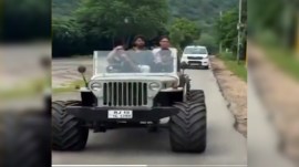 Rajasthan Prem Chand Bairwa, Prem Chand Bairwa son, Prem Chand Bairwa son driving, Bairwa son driving jeep, Indian express news, current affairs