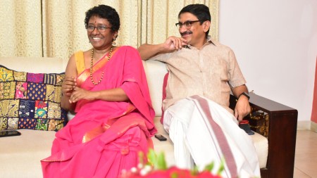 Kerala Power couple, Kerala chief secretary V Venu, V Venu retirement, V Venu IAS wife, kerala IAS couple , indian express