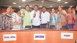 Delhi MCD news, MCD internal polls, MCD polls nomination row, MCD councillors, MCD internal elections, Municipal Corporation of Delhi, AAP BJP mcd competition, Aam Aadmi Party, Bharatiya Janata Party, INDIAN EXPRES NEWS