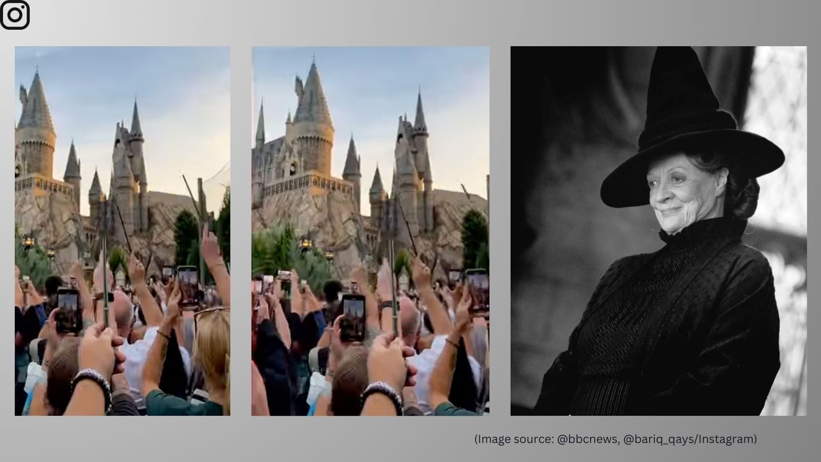 Dame Maggie Smith Harry Potter fans raise wands for professor