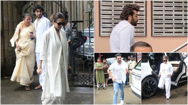 Malaika Arora's stepfather Anil Mehta's funeral