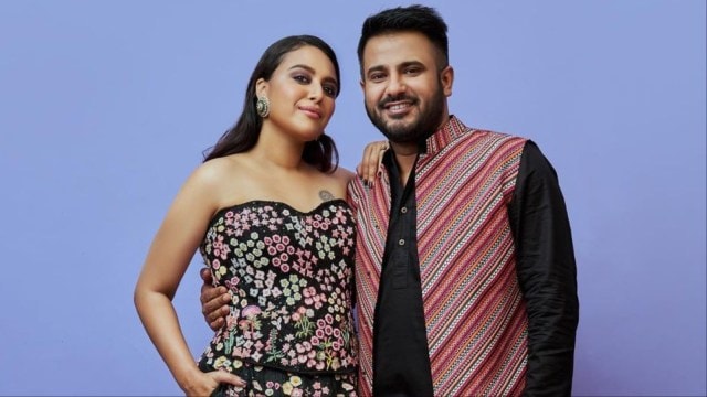 Swara Bhasker and Fahad Ahmad database  the fig   of differences they overcame to get   joined  to each   other.