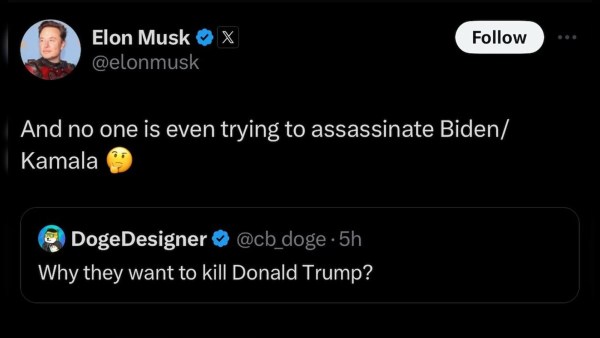 Musk Tweet on Biden