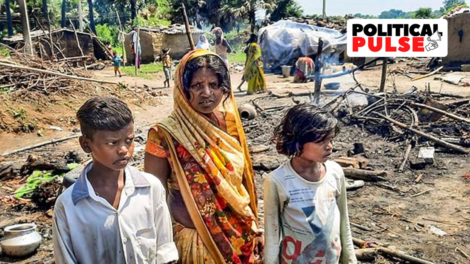 Mahadalit home burning