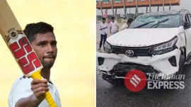 Musheer suffered the injury while travelling for the Irani Cup game in Lucknow. (PTI/Express Photo)