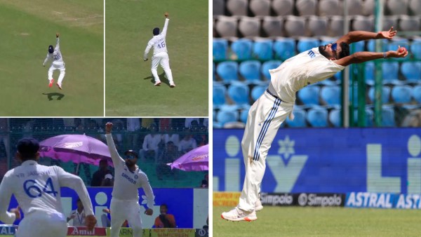 India vs Bangladesh: Captain Rohit Sharma and Mohammed Siraj pulled off sensational catches in succession in Kanpur on Monday. (JioCinema screengrab/Sportzpics)