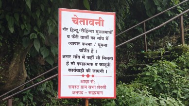 In Rudraprayag, ‘non-Hindu’ warning by local outfits triggers fear & unease